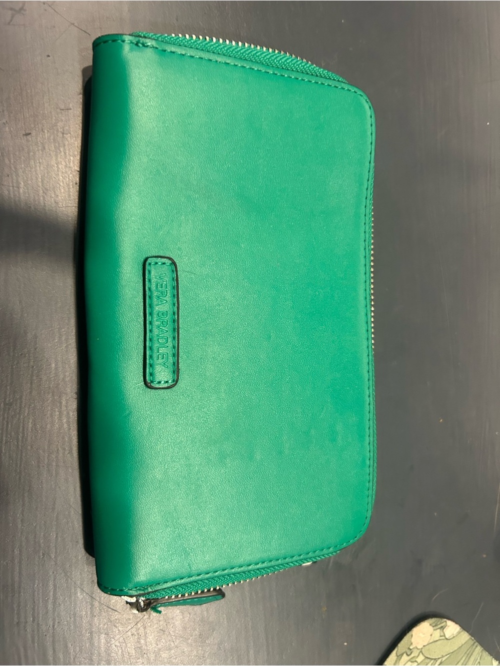Vera Bradley emerald zip-around wallet